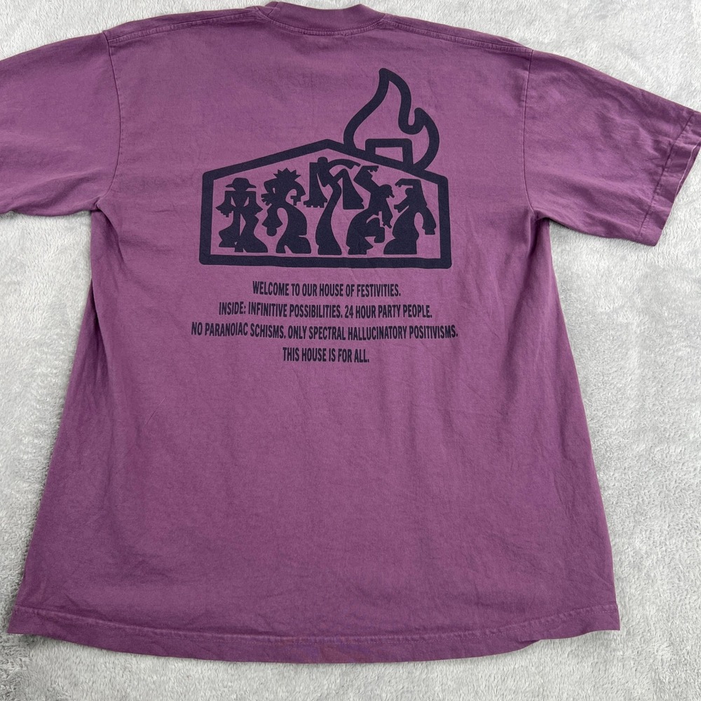 Insomniac Welcome Home Wash Tee L Purple House Collection EDM Rave Festival